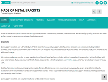 Tablet Screenshot of madeofmetalbrackets.com